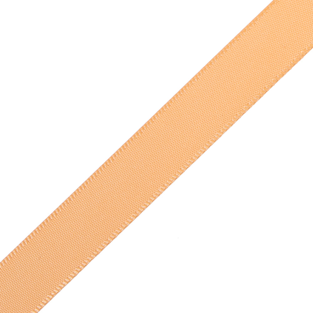 1/2" Tangerine Single Face Satin Ribbon Detail