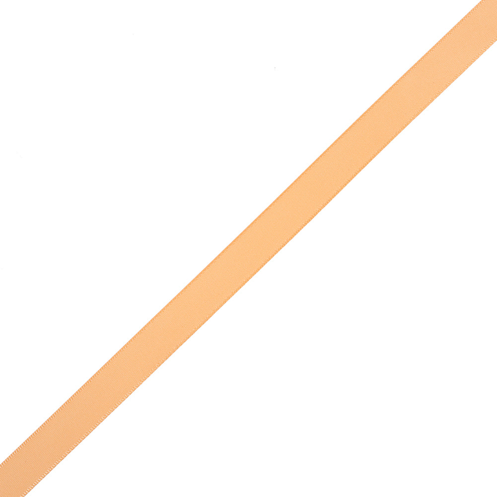 1/2" Tangerine Single Face Satin Ribbon
