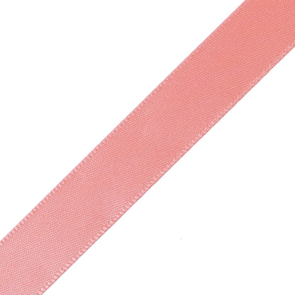 1/2" Peach Single Face Satin Ribbon Detail