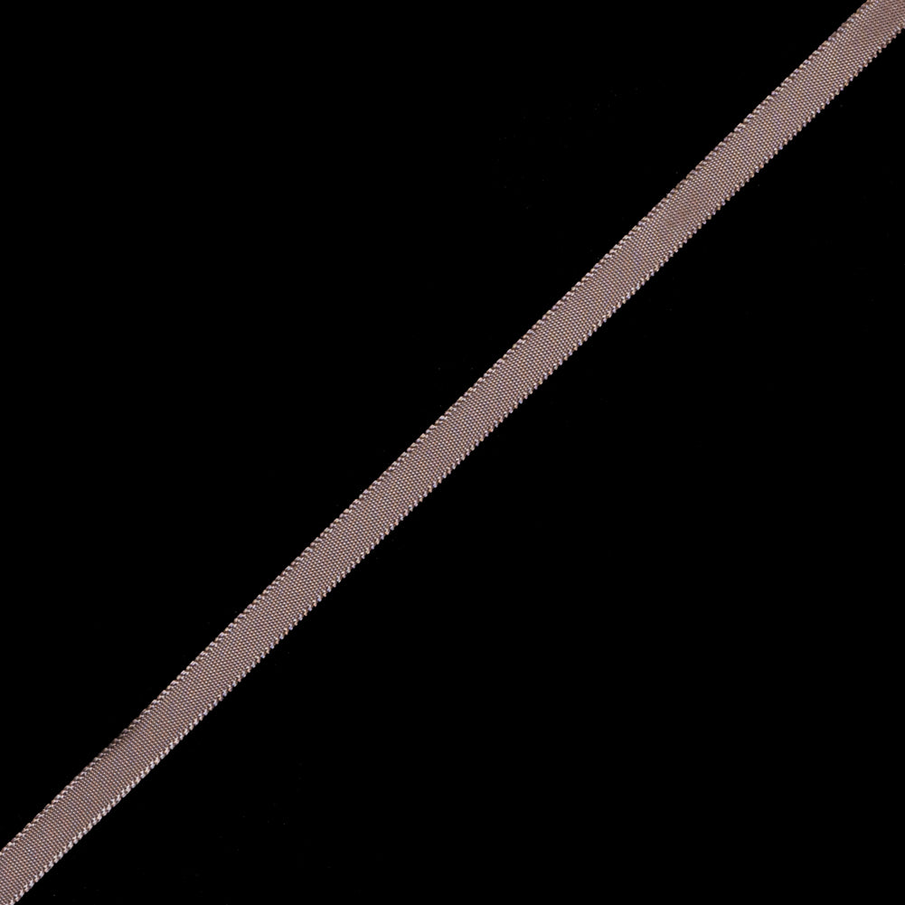 1/4" Taupe Single Face Satin Ribbon Detail