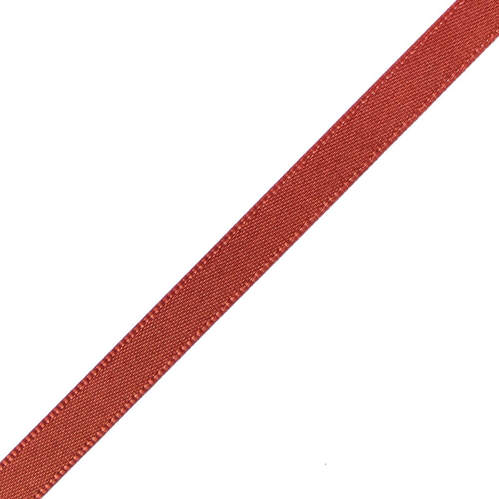 1/4" Rust Single Face Satin Ribbon Detail