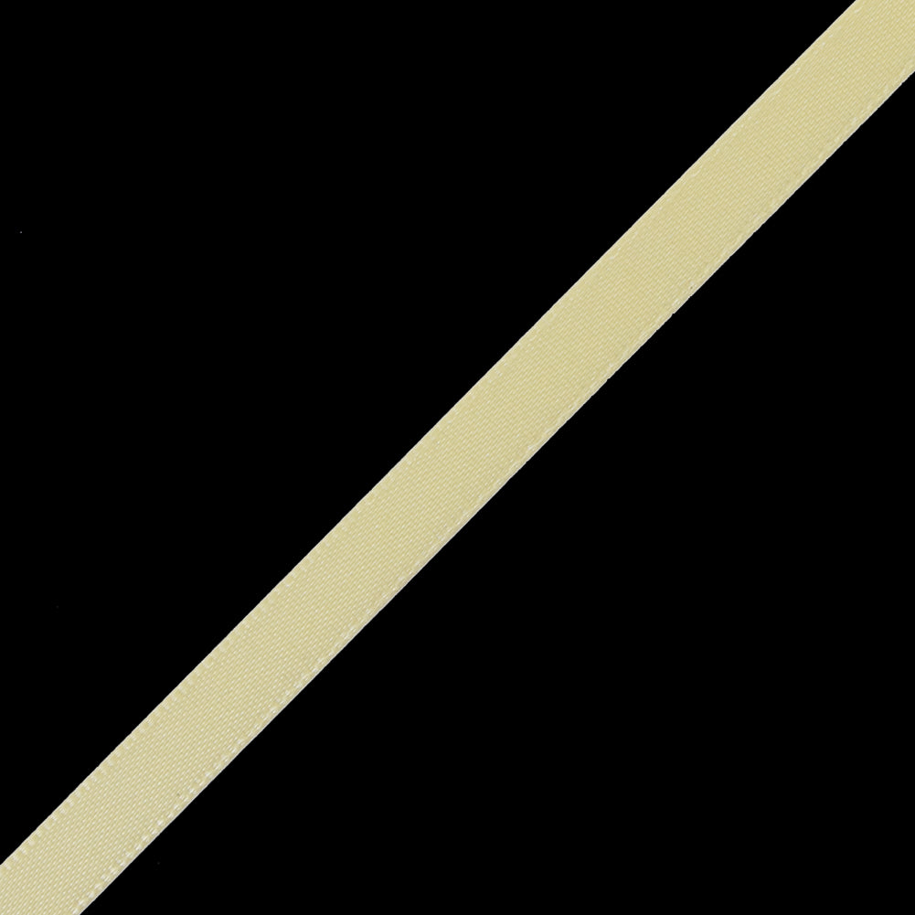 1/4" Maize Single Face Satin Ribbon Detail