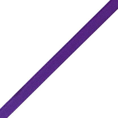 1/4" Purple Single Face Satin Ribbon Detail