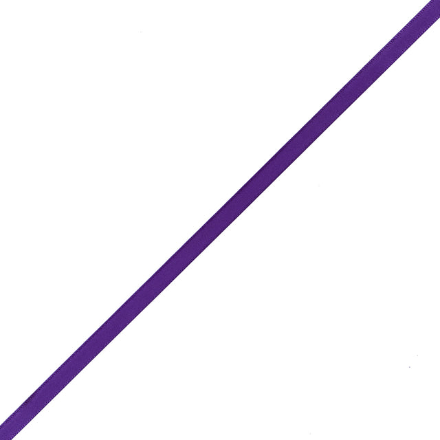 1/4" Purple Single Face Satin Ribbon