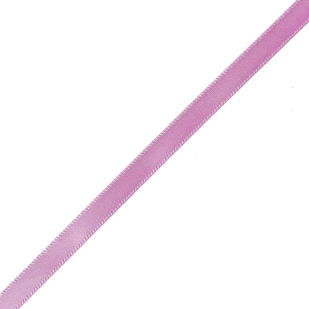 1/4" Bubble Gum Single Face Satin Ribbon Detail
