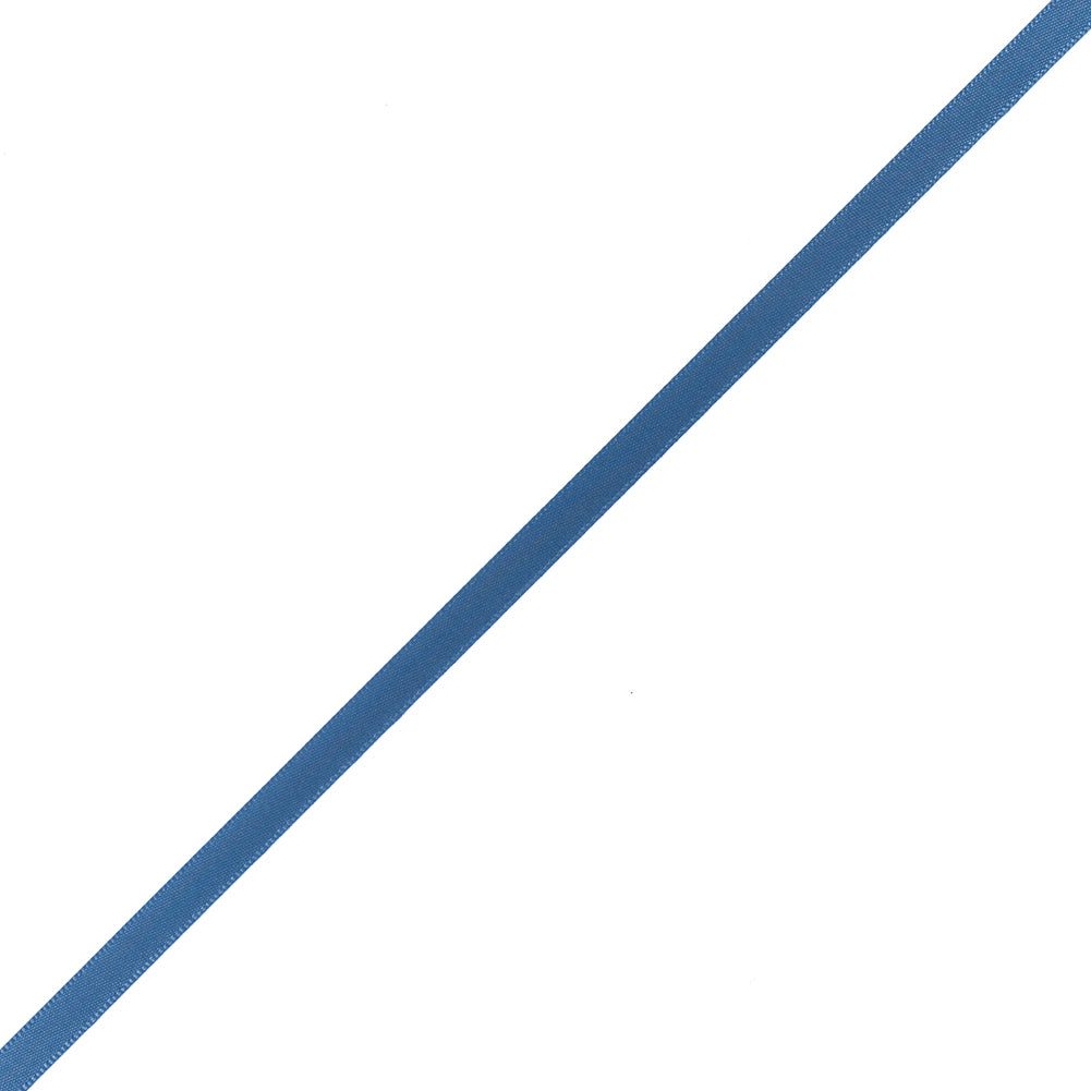 1/4" Antique Blue Single Face Satin Ribbon