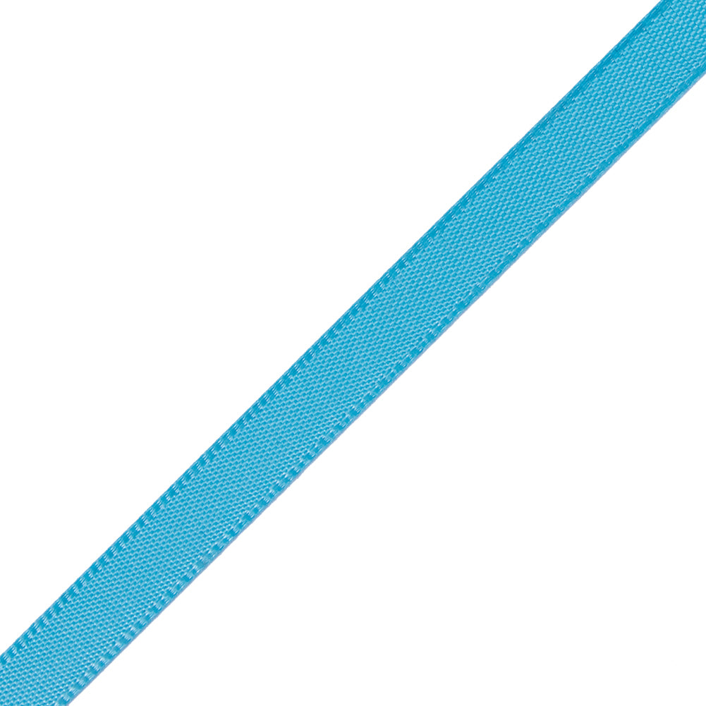 1/4" Misty Turquoise Single Face Satin Ribbon Detail