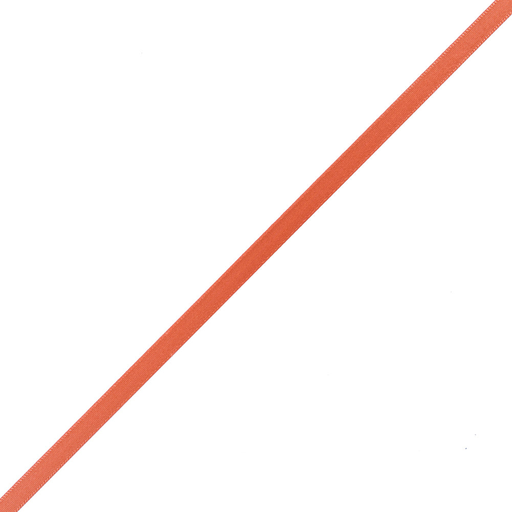 1/4" Papaya Single Face Satin Ribbon