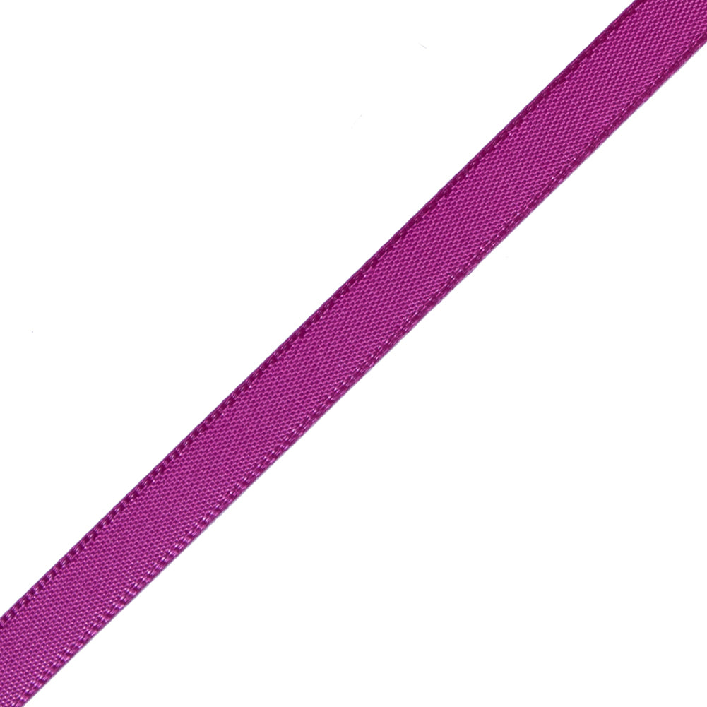 1/4" Festive Fuchsia Single Face Satin Ribbon Detail