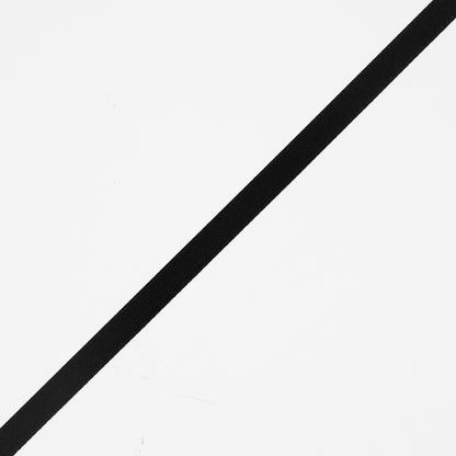 1/4" Black Single Face Satin Ribbon