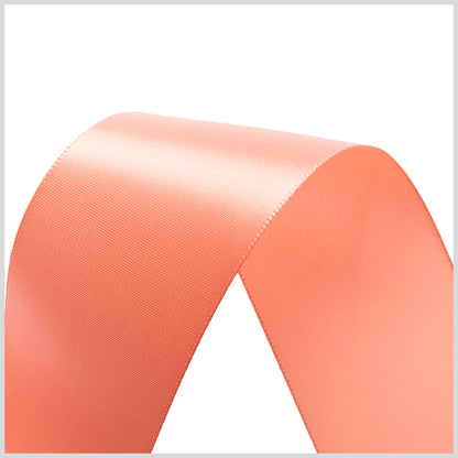 1.5" Peach Single Face Satin Ribbon Detail