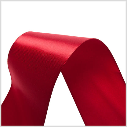 1.5" Scarlet Single Face Satin Ribbon Detail