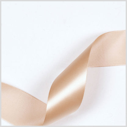 1.5" Tan Single Face Satin Ribbon