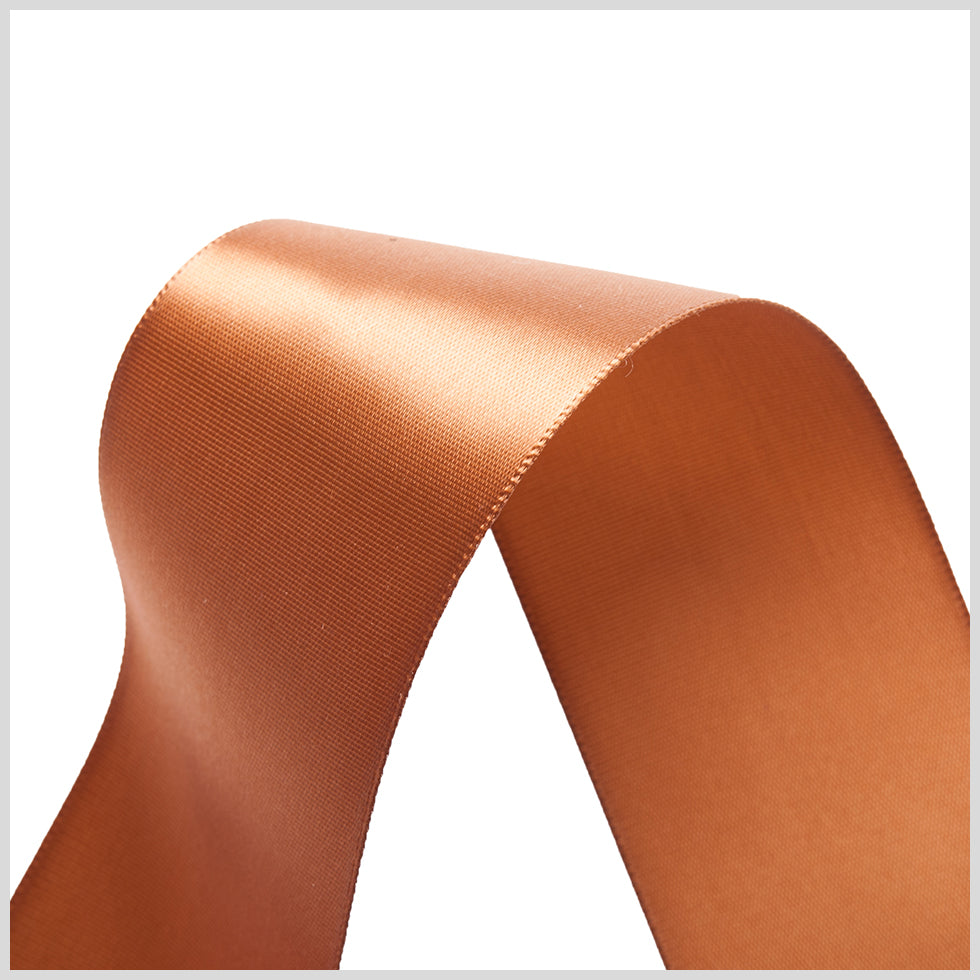 1.5" Sable Single Face Satin Ribbon Detail