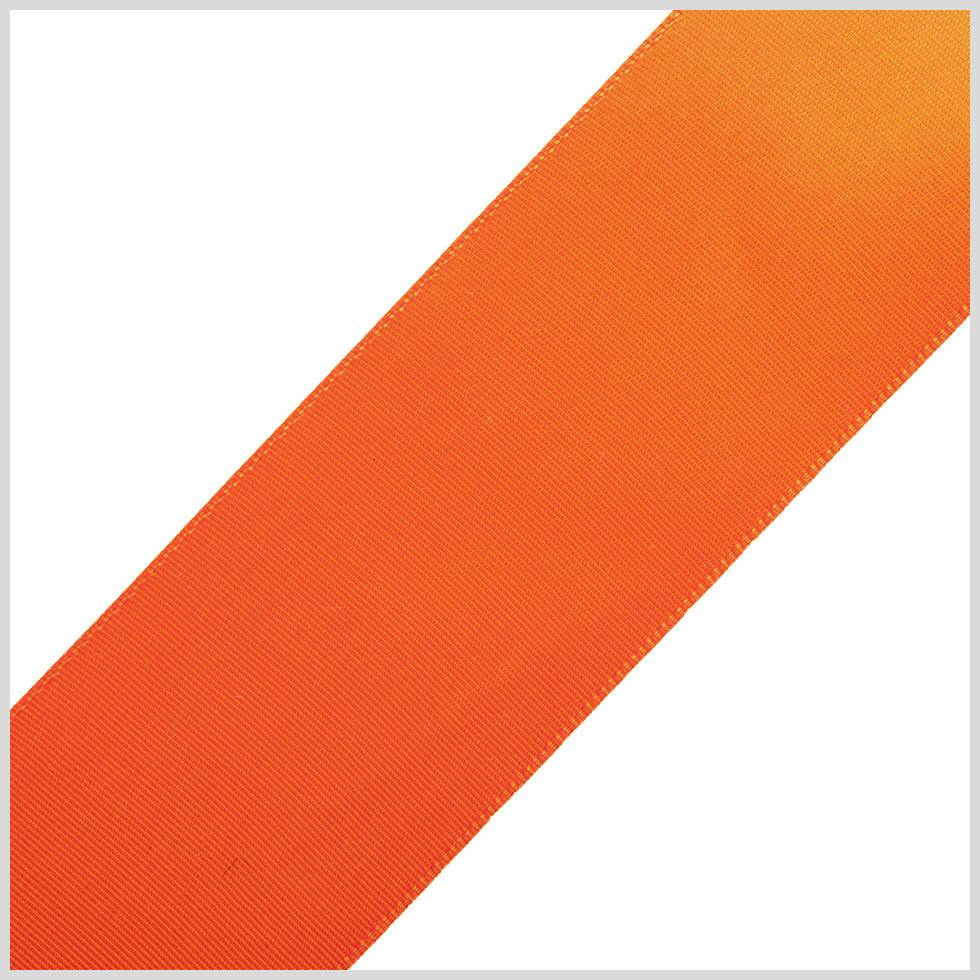1.5" Orange Single Face Satin Ribbon