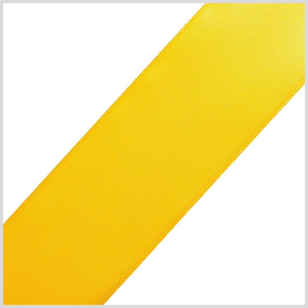 1.5" Yellow Gold Single Face Satin Ribbon
