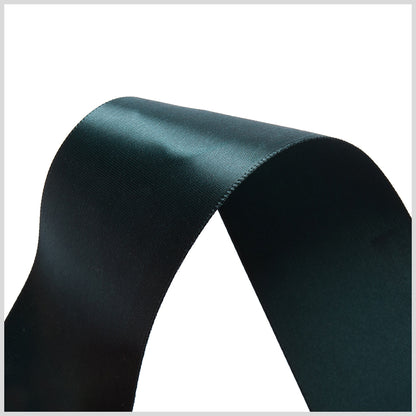 1.5" Midnight Jade Single Face Satin Ribbon Detail