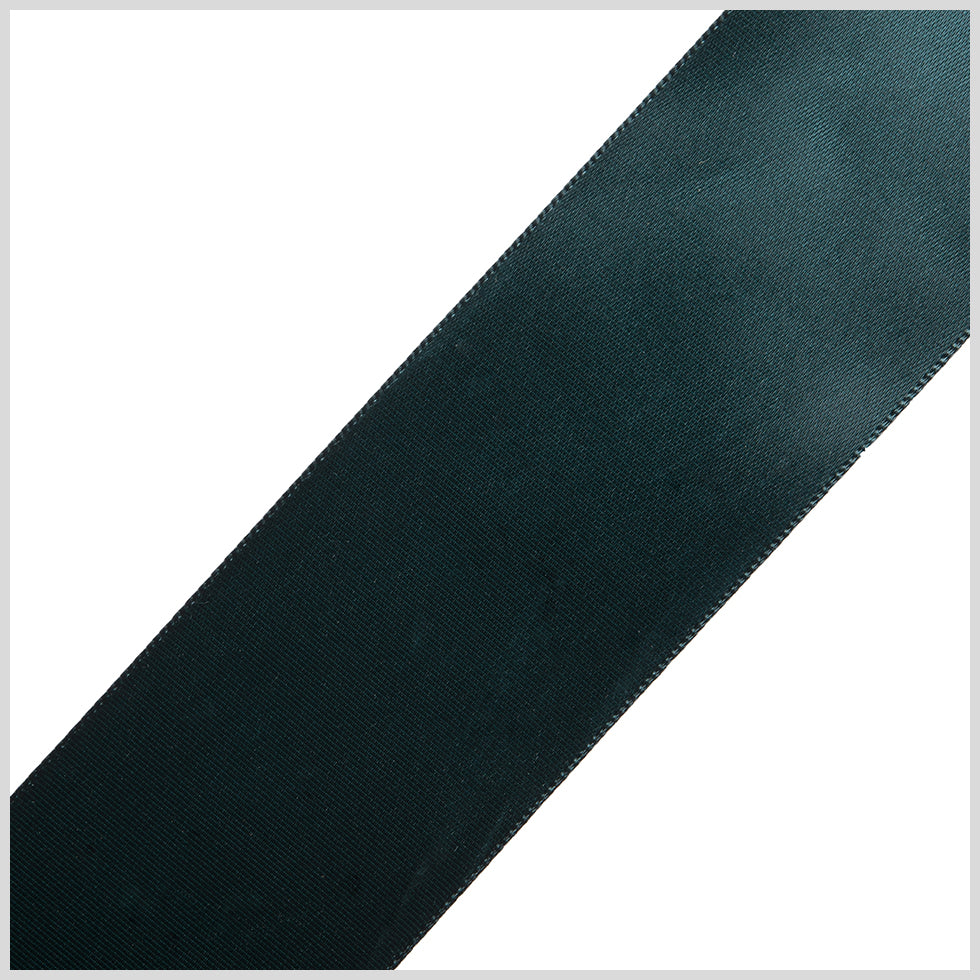 1.5" Midnight Jade Single Face Satin Ribbon