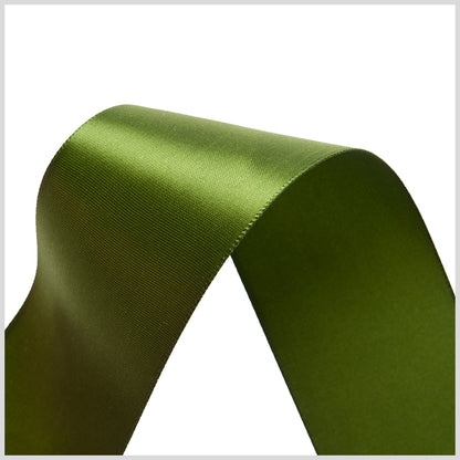 1.5" Moss Green Single Face Satin Ribbon Detail