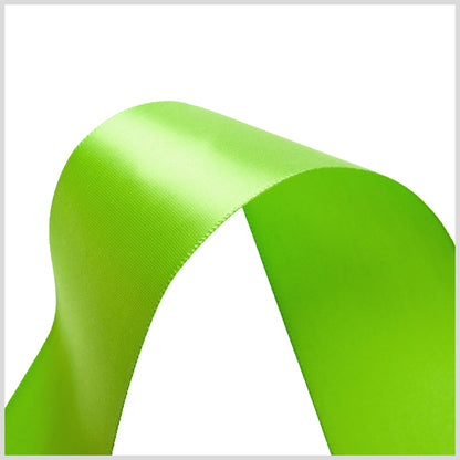 1.5" Apple Green Single Face Satin Ribbon Detail