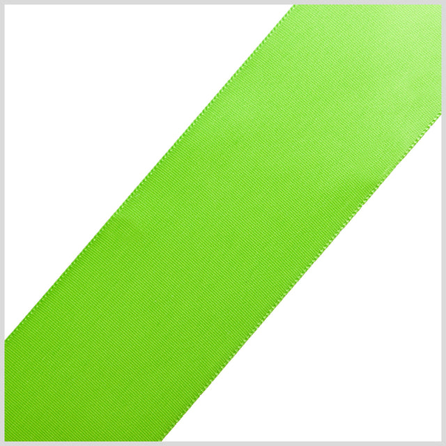 1.5" Apple Green Single Face Satin Ribbon