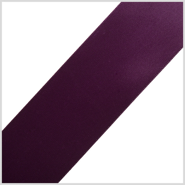 1.5" Deep Plum Single Face Satin Ribbon