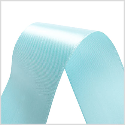 1.5" Aquamarine Single Face Satin Ribbon Detail