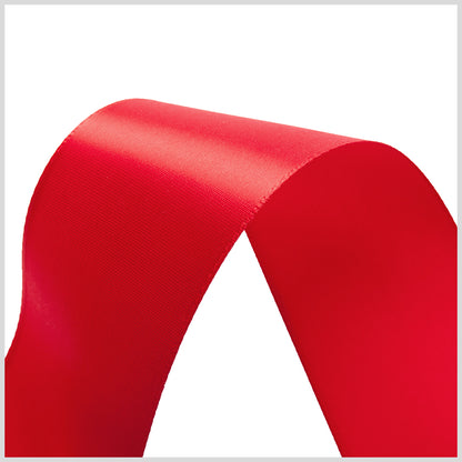 1.5" Red Single Face Satin Ribbon Detail