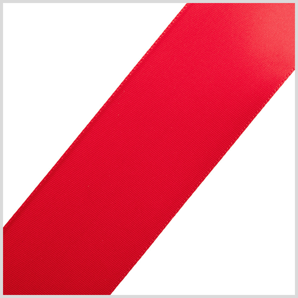 1.5" Red Single Face Satin Ribbon