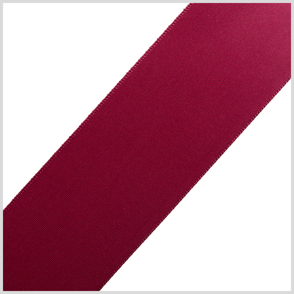 1.5" Wine Single Face Satin Ribbon