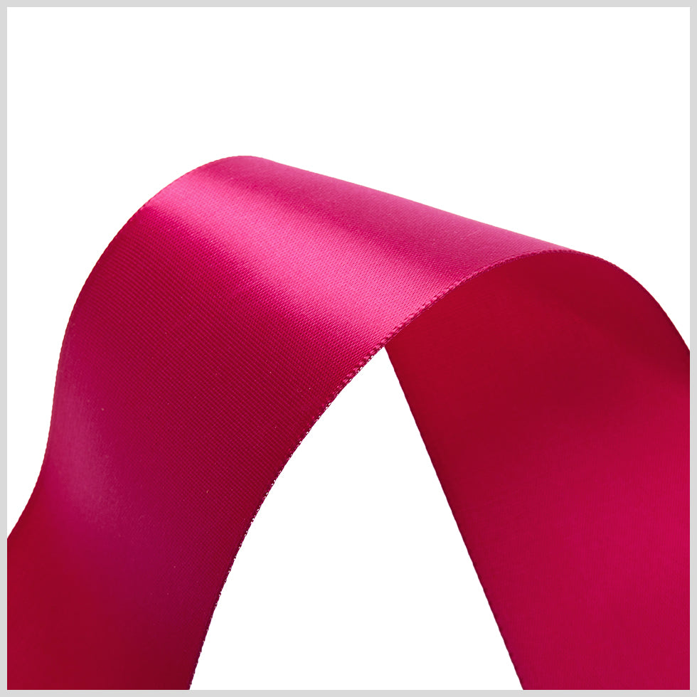 1.5" Azalea Single Face Satin Ribbon Detail