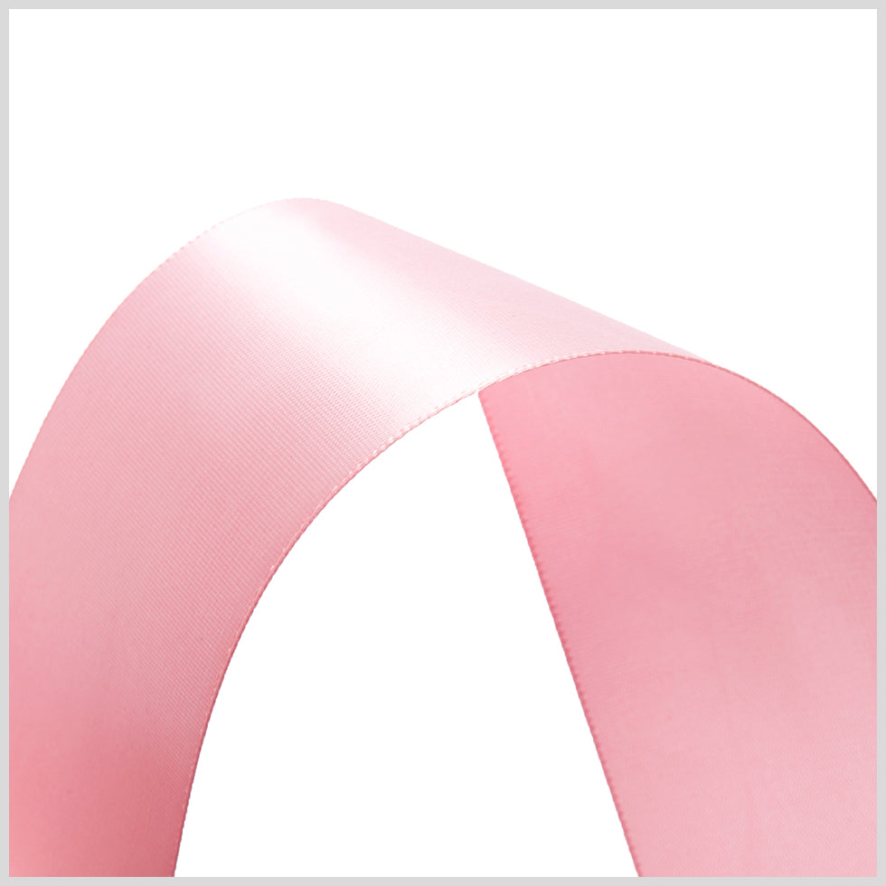 1.5" Pink Single Face Satin Ribbon Detail