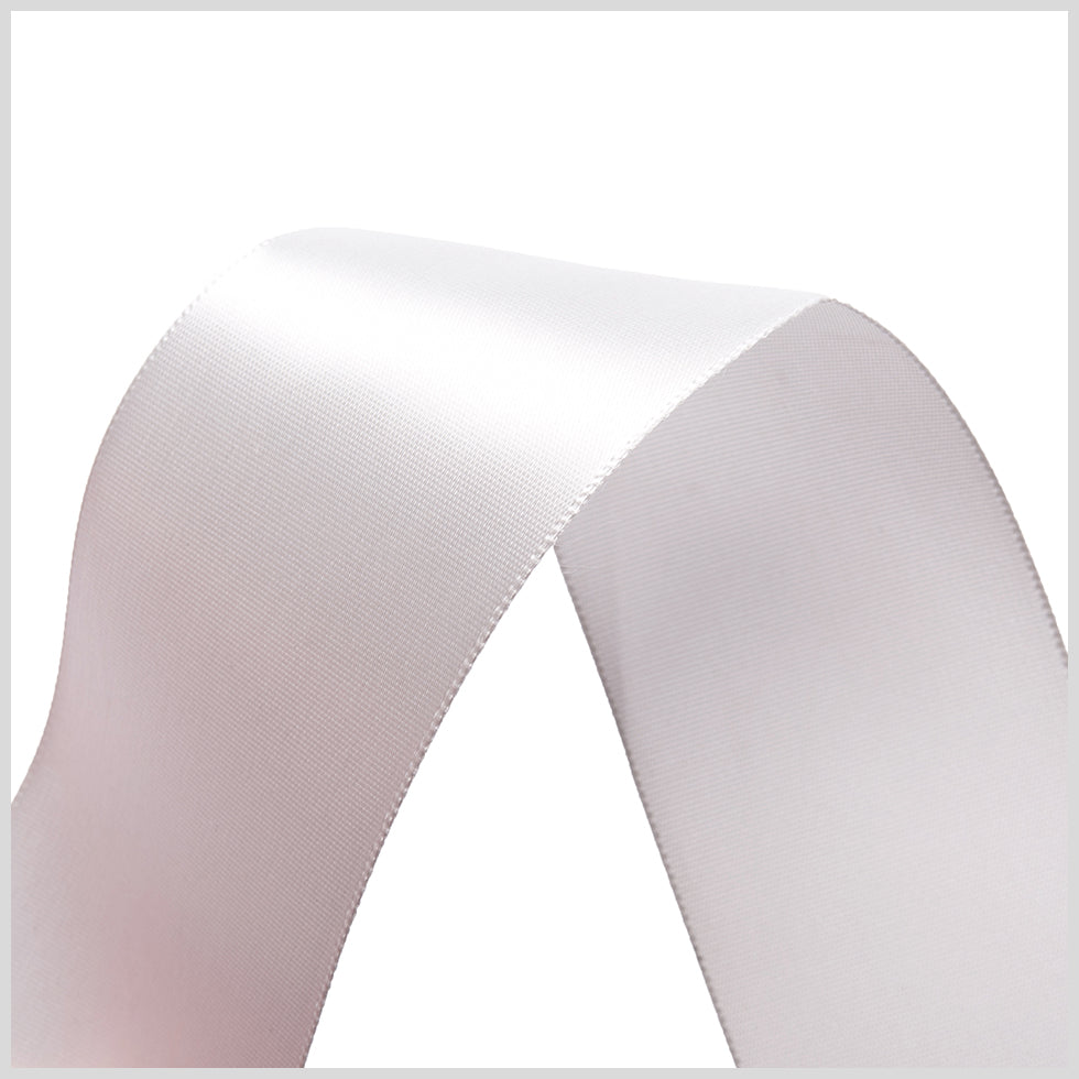 1.5" Millennium Silver Single Face Satin Ribbon Detail