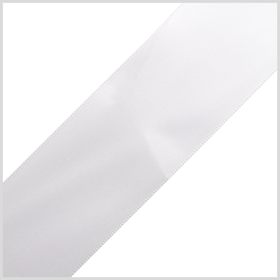 1.5" Millennium Silver Single Face Satin Ribbon