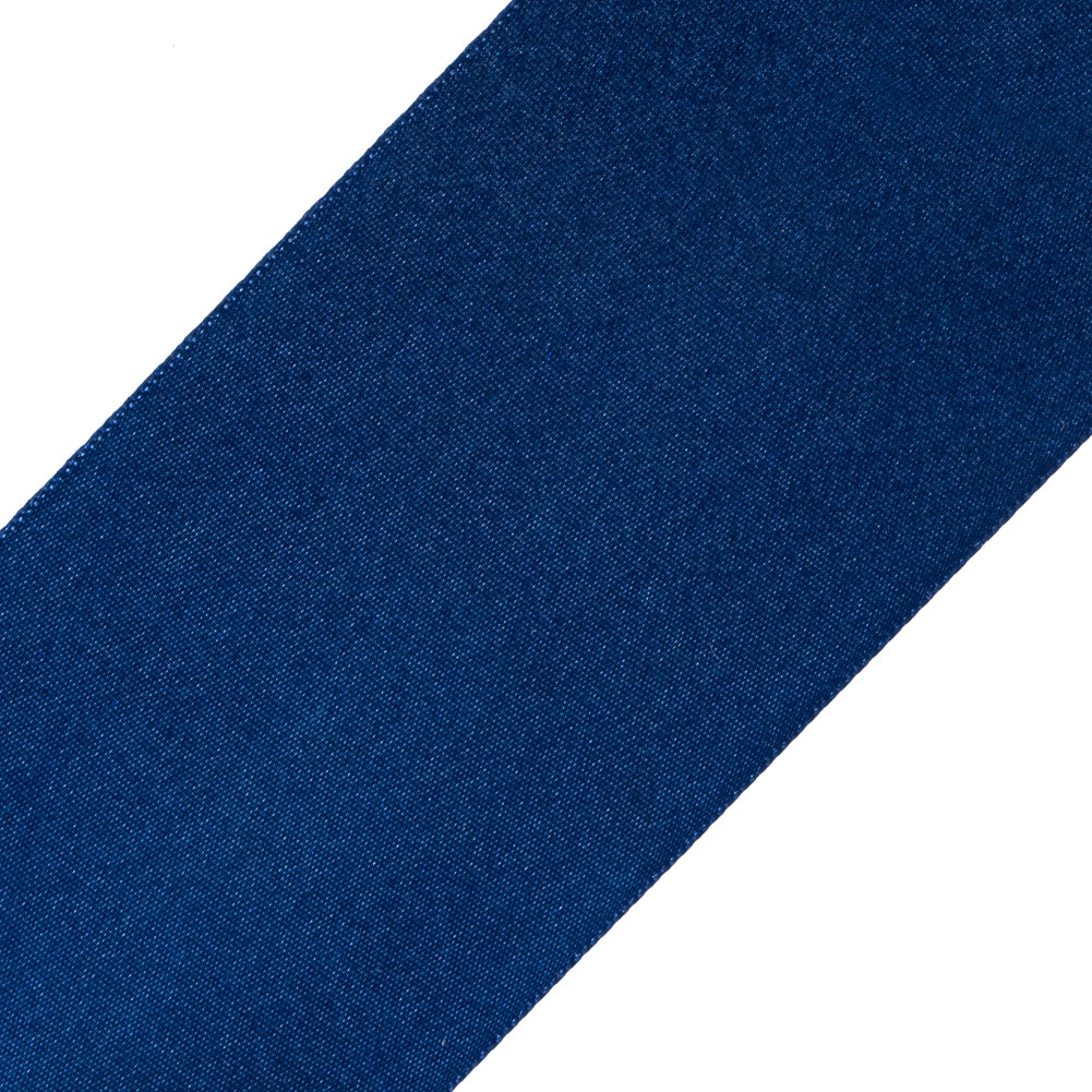 2.25" Light Navy Single Face Satin Ribbon Detail