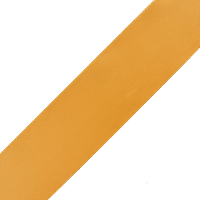 2.25" Yellow Gold Single Face Satin Ribbon