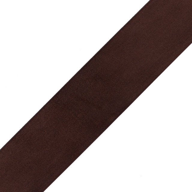 2.25" Brown Single Face Satin Ribbon