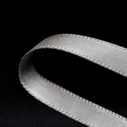 1/4" Light Gray Double Face Satin Ribbon Detail