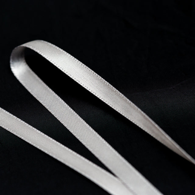 1/4" Light Gray Double Face Satin Ribbon