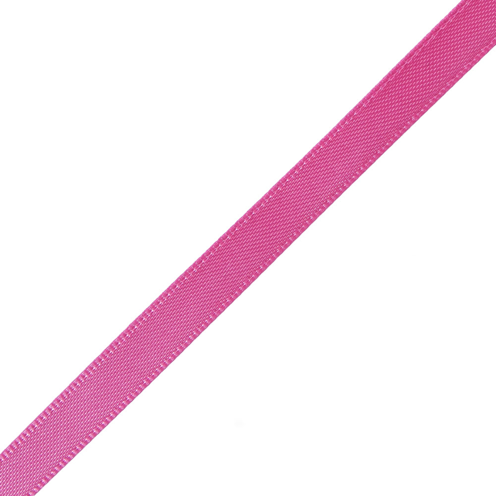 1/4" Hot Pink Double Face Satin Ribbon Detail