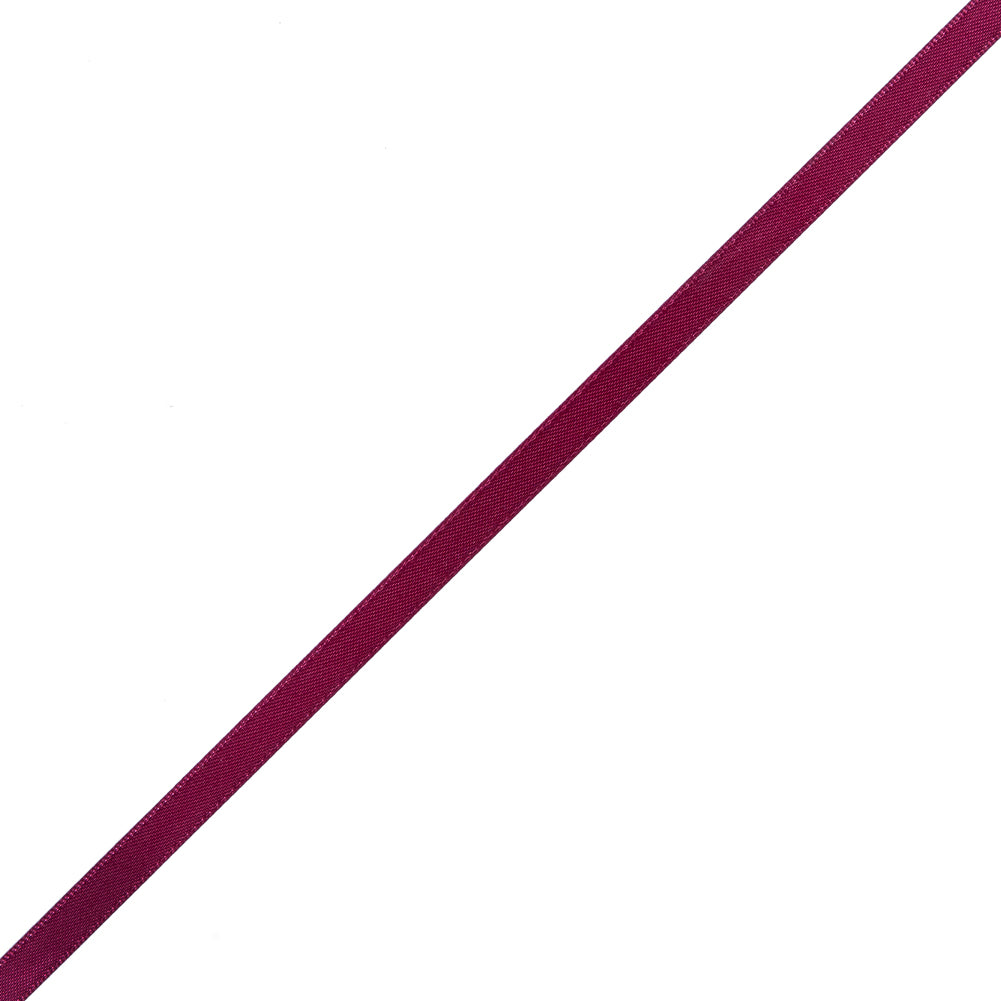 1/4" Wine Double Face Satin Ribbon