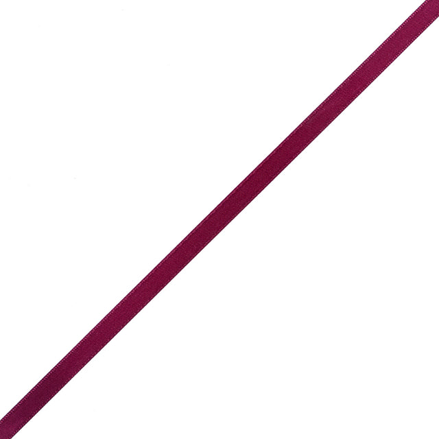 1/4" Wine Double Face Satin Ribbon