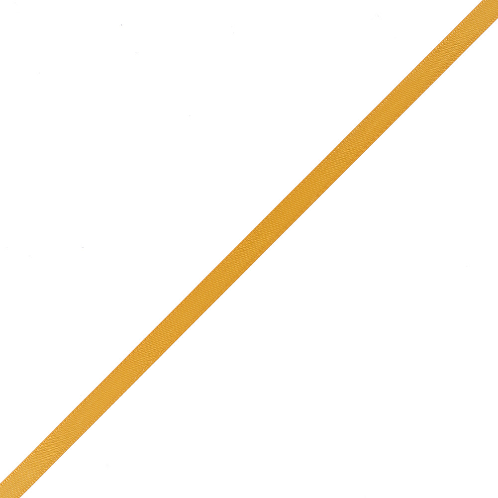 1/4" Yellow Gold Double Face Satin Ribbon