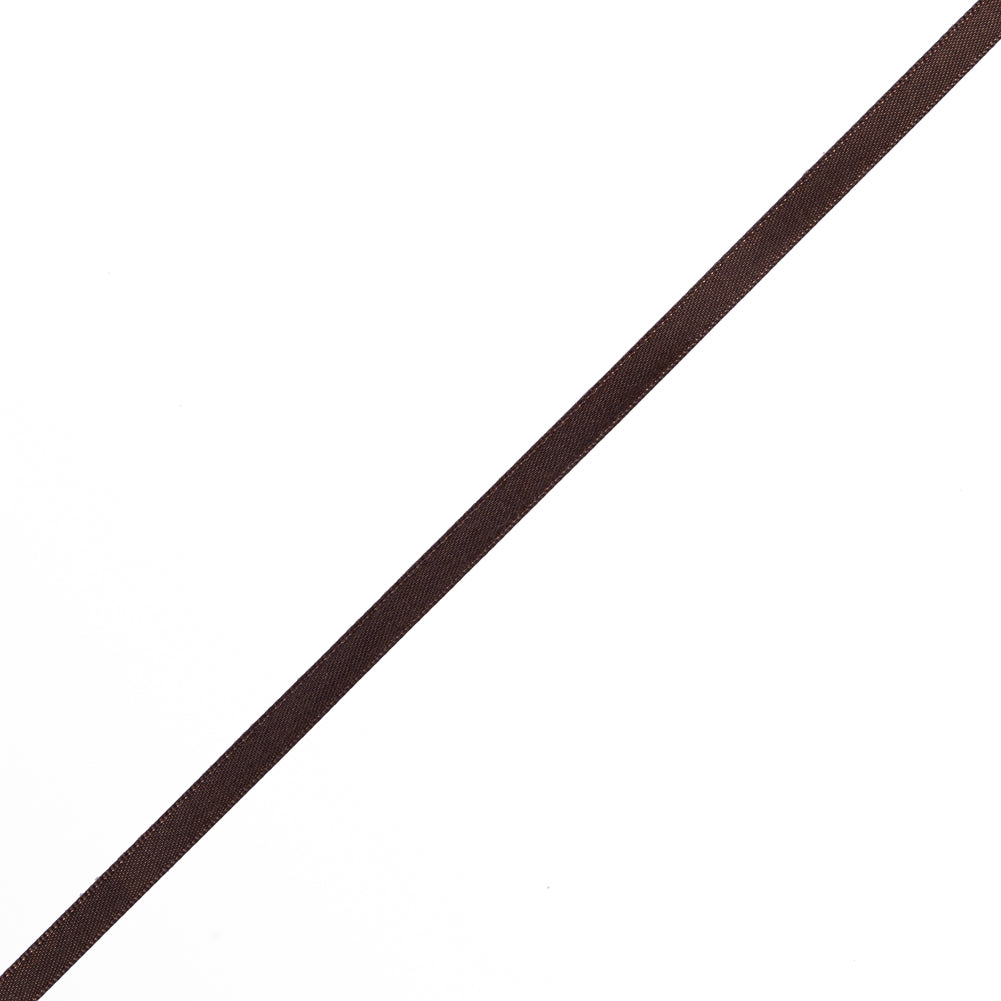 1/4" Brown Double Face Satin Ribbon