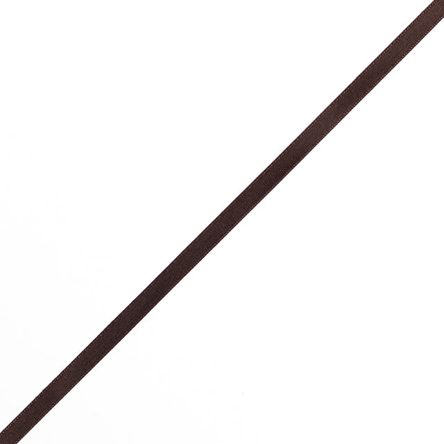 1/4" Brown Double Face Satin Ribbon