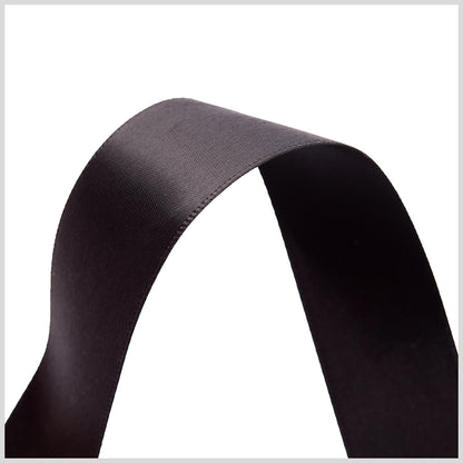 7/8" Black Double Face Satin Ribbon Detail