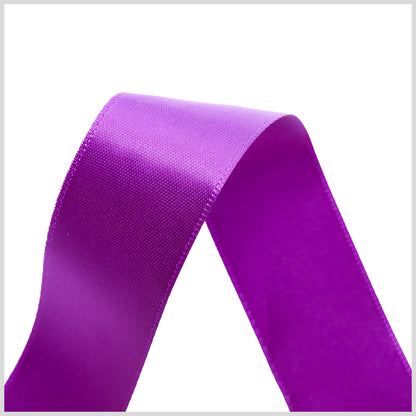 7/8" Purple Double Face Satin Ribbon Detail