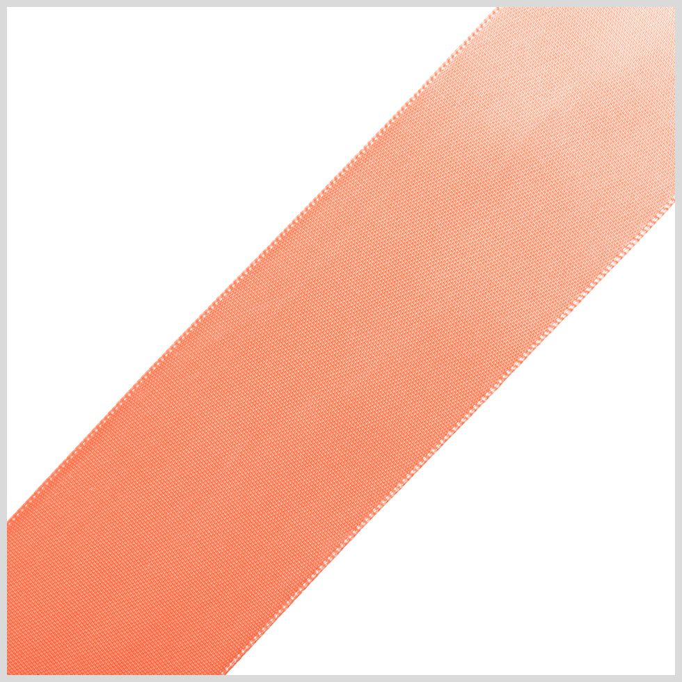 1.5" Peach Double Face Satin Ribbon