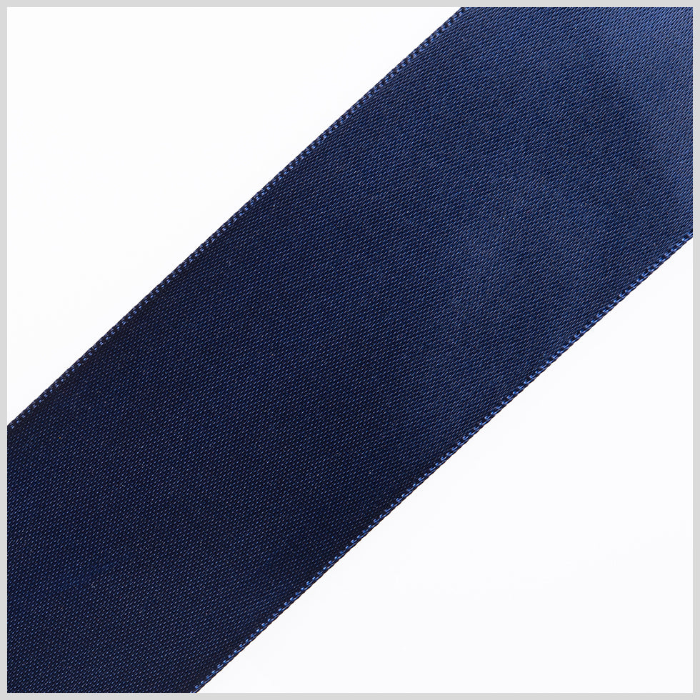 1.5" Navy Double Face Satin Ribbon