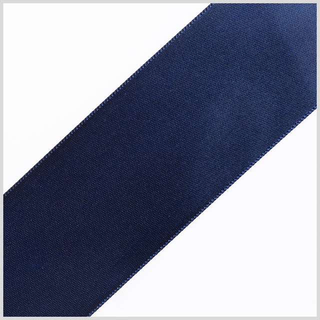 1.5" Navy Double Face Satin Ribbon
